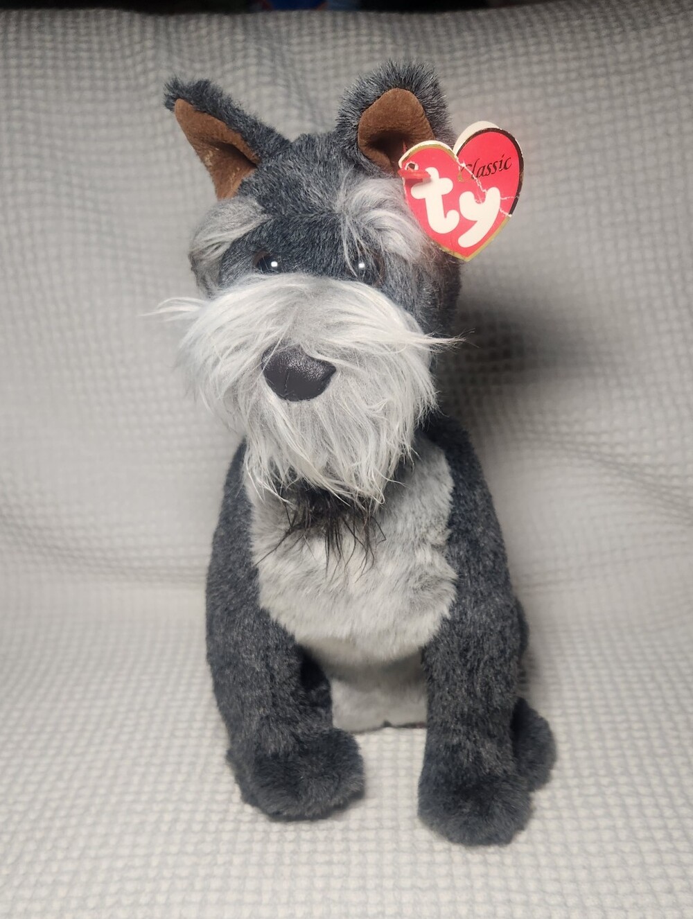 2000 Ty Classic "Max" the Schnauzer Dog plush With Tag